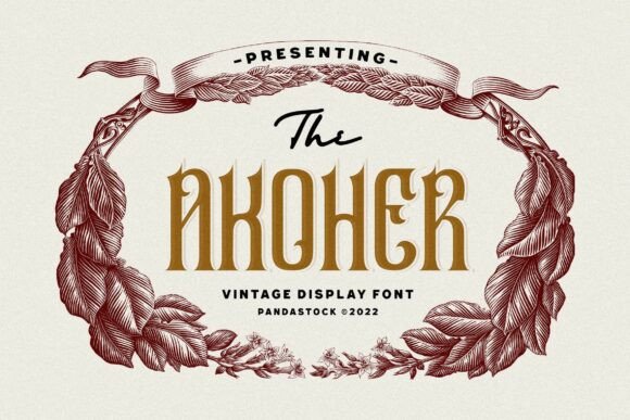 Akoher: A Vintage Blackletter Font for Handmade Creations