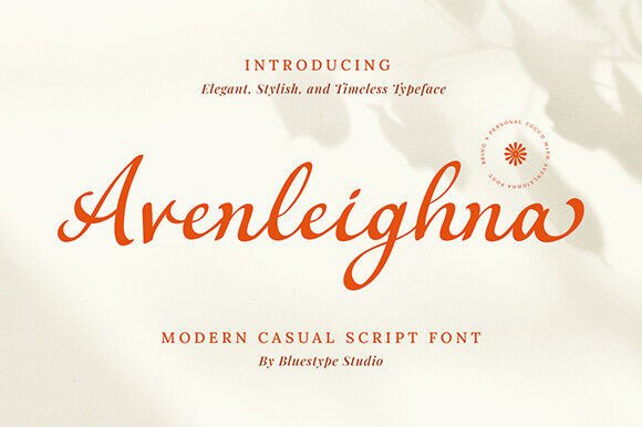 Avenleighna: A Script Font That Elevates Campaign Design