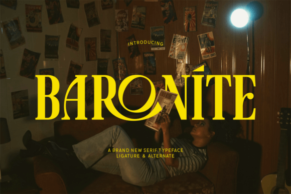 Baronite: A Serif Font with Theatrical Flair for Editorial Design
