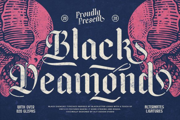 Black Deamond Typeface for Bold Web Design