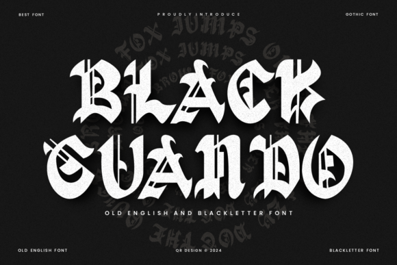 Black Guando: A Bold Blackletter Font for Impactful Design