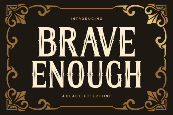 Brave Enough Font for Editorial Design