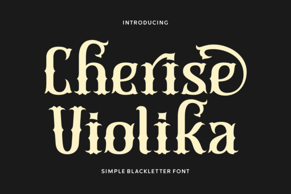 Cherise Violika Font for Modern Branding