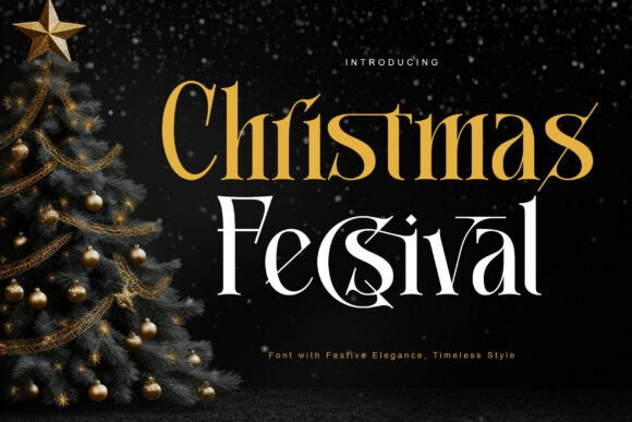 Christmas Fecsival: A Serif Font for Festive Editorial Design