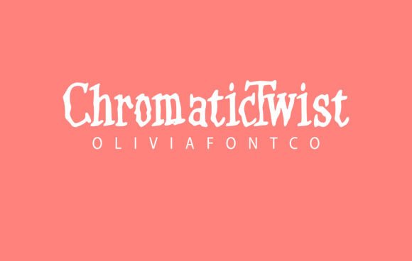 Chromatic Twist: A Bold Serif Font for Small Business Branding