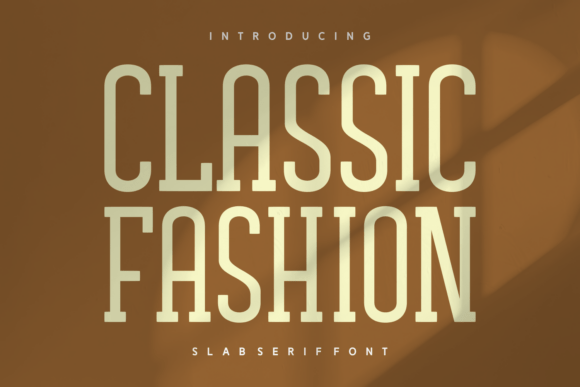 Classic Fashion Slab Serif Font for Bold Branding