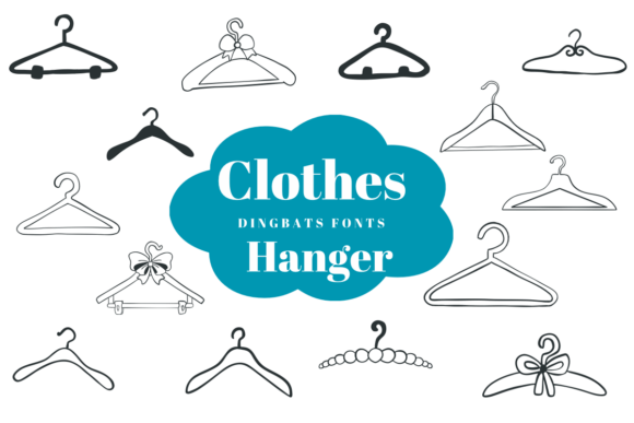 Clothes Hanger Font for Editorial Design