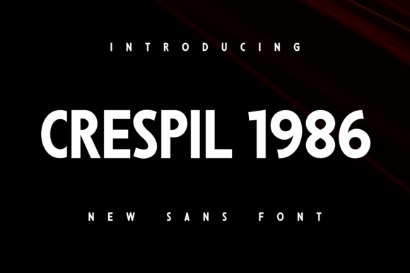 Crespil 1986: A Bold Font for a Stronger Brand