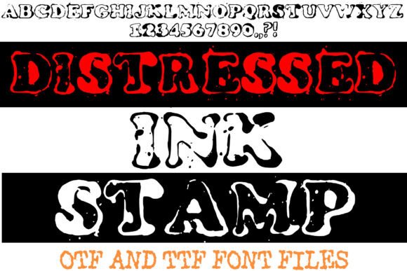Distressed Ink Stamp: A Bold Display Typeface with Analog Grit