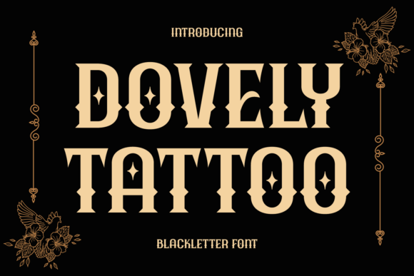 Dovely Tattoo Font Review for Web Design