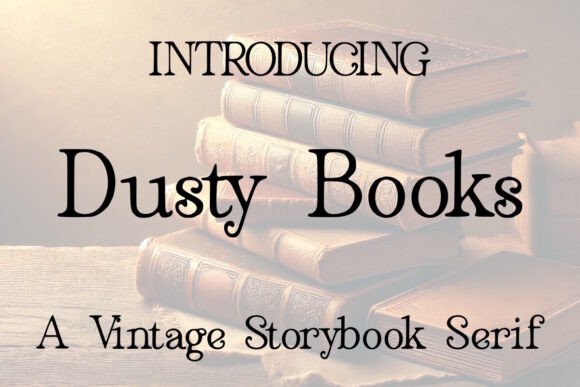 Dusty Books Font for Nostalgic Branding Projects