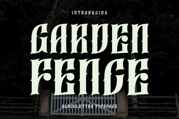Garden Fence Font for Bold Campaign Designs