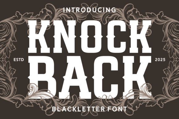 Knock Back Font for Bold Editorial Design