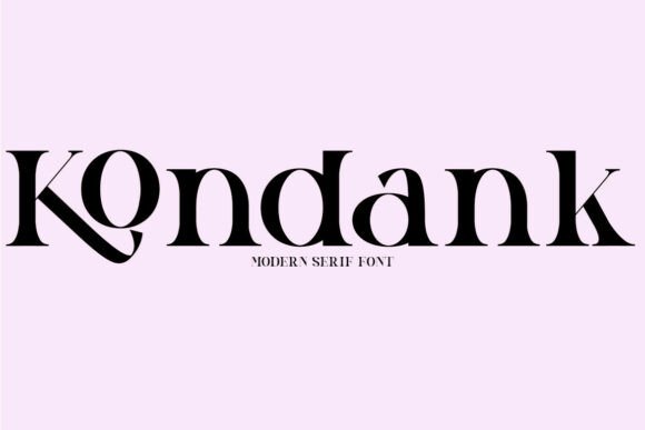 Kondank β A Stylish Serif Font for Modern Marketing