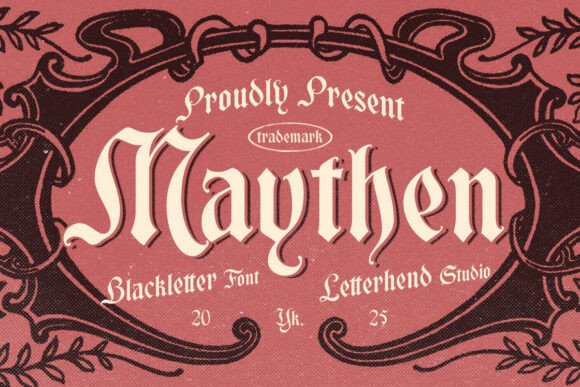 Maythen: A Majestic Blackletter Font for Editorial Design