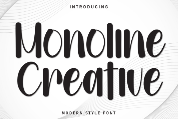 Monoline Creative: A Handwritten Font for Modern Web Design