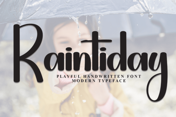 Raintiday: A Handwritten Script Font for Editorial Elegance