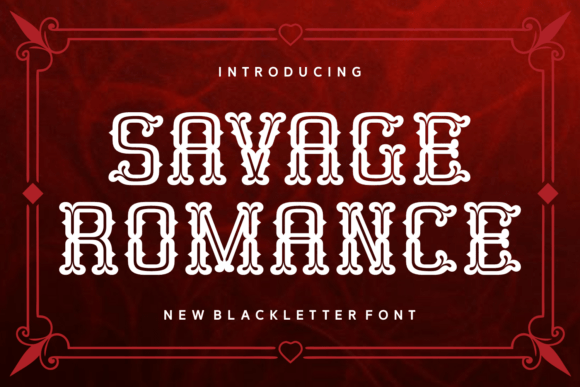 Savage Romance Font for Handmade Creations