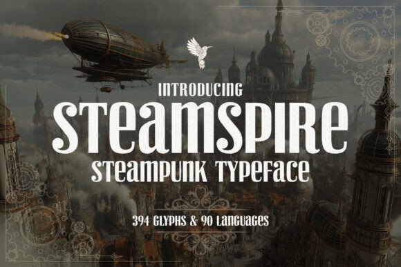 Steamspire: A Serif Font for Handmade Projects