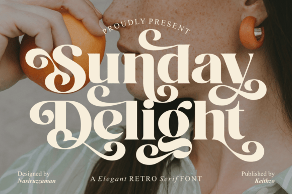 Sunday Delight: A Nostalgic Serif Font for Campaign Creatives