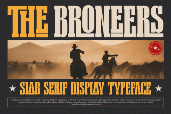 The Broneers: A Bold Slab Serif Font for Business Branding