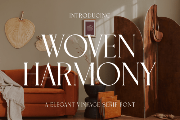 Woven Harmony: A Font That Elevates Brand Design